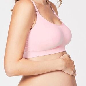 NWT Cake Maternity cotton candy maternity and nursing bra - pink, size Large